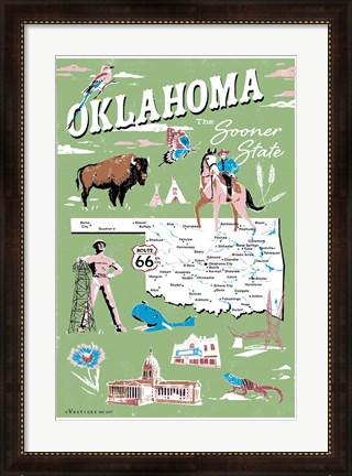 Framed Oklahoma Print