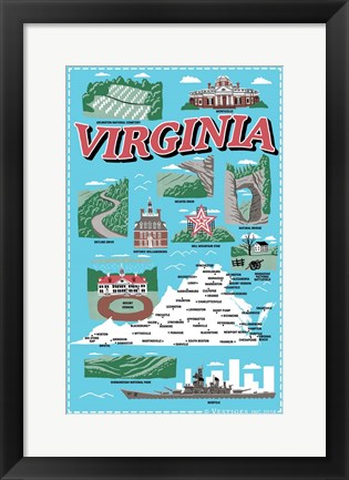 Framed Virginia Print