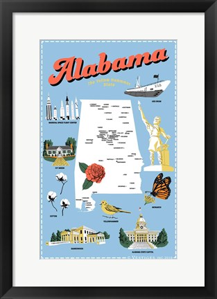 Framed Alabama Print