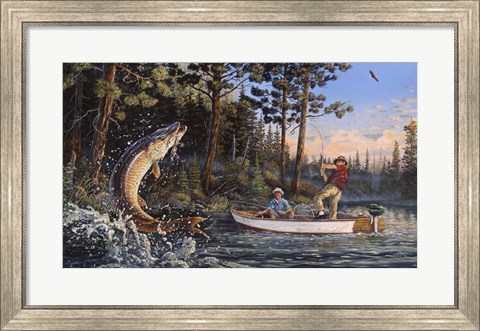 Framed Great Muskie Moments Print