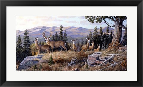 Framed High Ridge Crossing Print