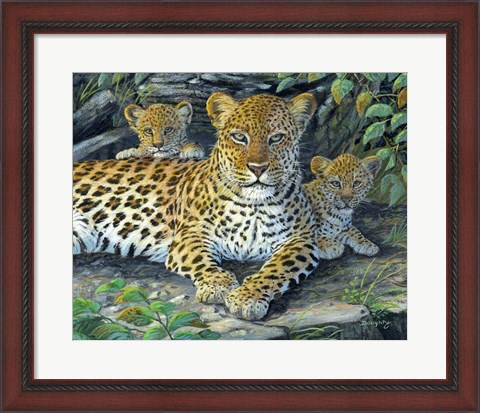 Framed Leopards&#39; Lair Print