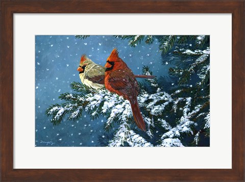 Framed Sharing The Season - Cardinals Print