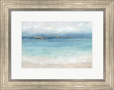 Framed Serene Sea Landscape Print