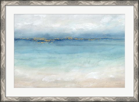 Framed Serene Sea Landscape Print