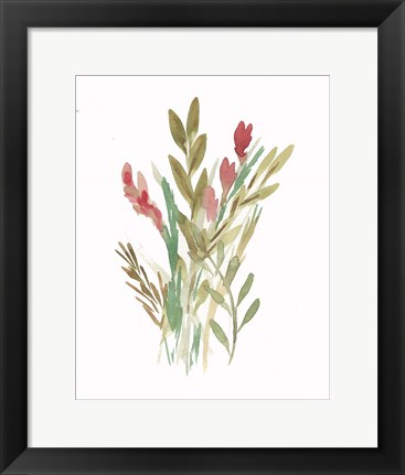 Framed Farmhouse Florals IV Print
