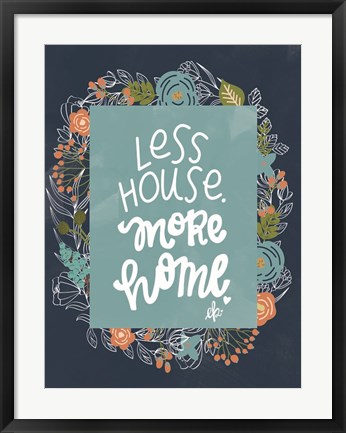 Framed Less House Print