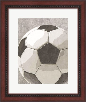 Framed Sports Ball - Soccer Print