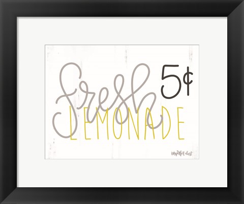 Framed Fresh Lemonade Print