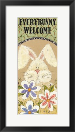 Framed Every Bunny Welcome Print