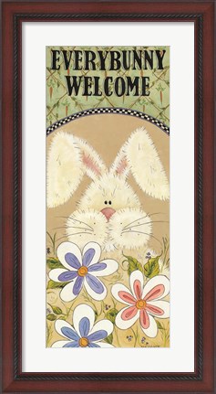 Framed Every Bunny Welcome Print