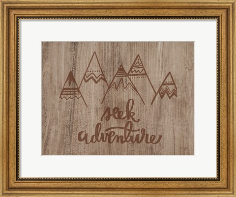 Framed Seek Adventure Print