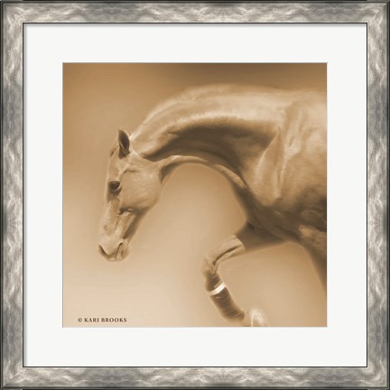 Framed Arch Sepia Print