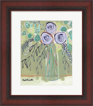 Framed Flower Lady Print