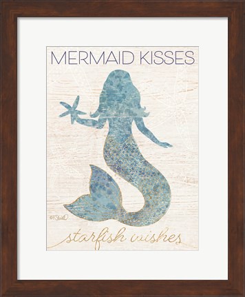 Framed Mermaid Kisses Print