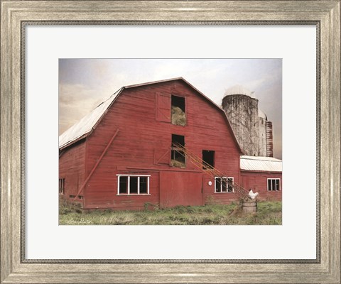 Framed Hay Filled Barn Print