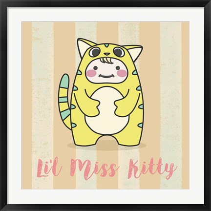 Framed Li&#39;l Kitty Print