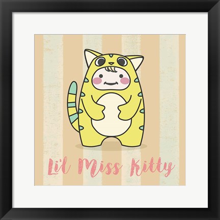 Framed Li&#39;l Kitty Print