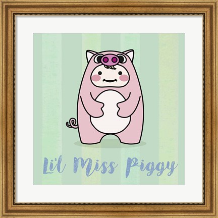 Framed Li&#39;l Piggy Print