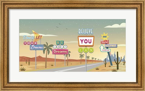 Framed Believe You Can... Print