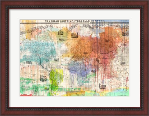 Framed Map of the World 2.0 Print