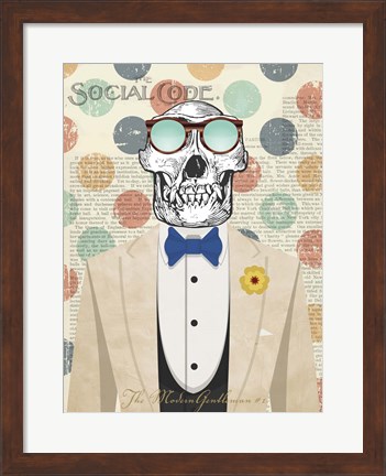 Framed Modern Gentleman #1 Print