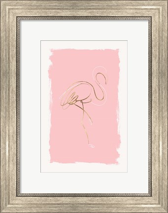 Framed Graceful Bird I Print