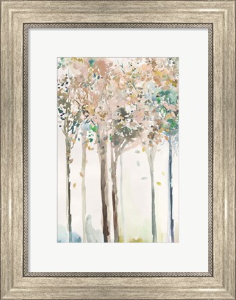 Framed Golden Trees II Print