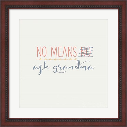 Framed Grandma Inspiration II Color Print