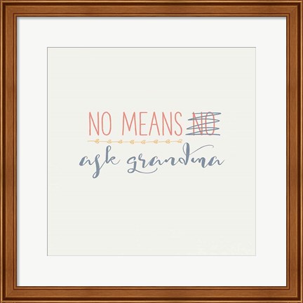 Framed Grandma Inspiration II Color Print
