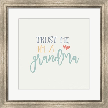 Framed Grandma Inspiration I Color Print