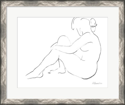 Framed Nude Sketch IV Print
