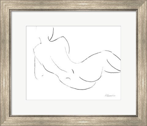 Framed Nude Sketch III Print