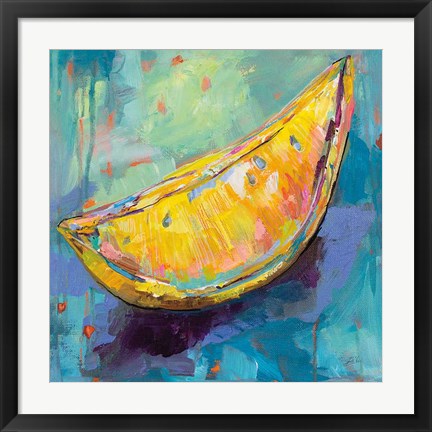 Framed Lemon Wedge Print