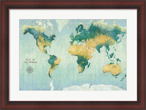 Framed Golden Earth Print