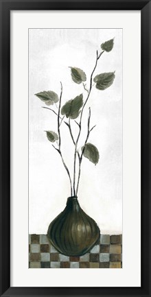 Framed Zen Panel IV on White Print