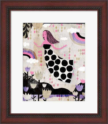 Framed Lucy in the Sky Pink Purple Print