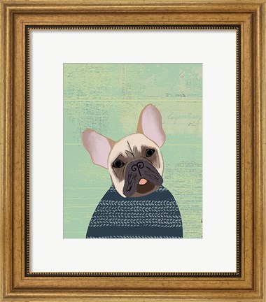 Framed French Bulldog Print