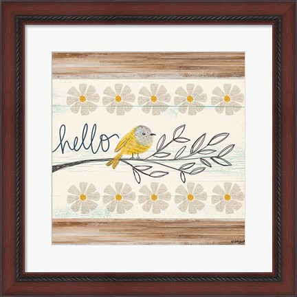 Framed Hello Canary Print