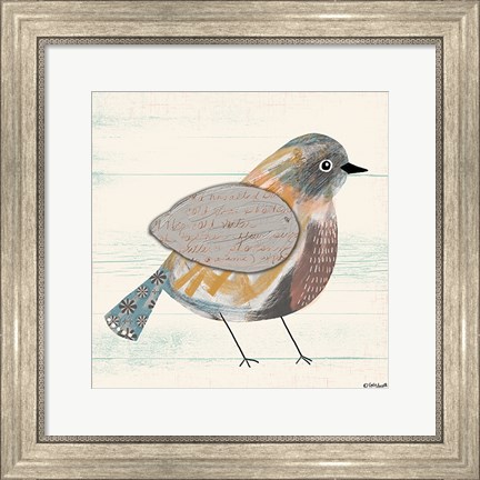 Framed Painterly Bird Print
