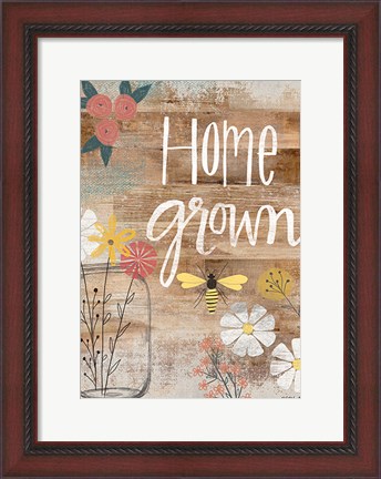 Framed Home Grown Print