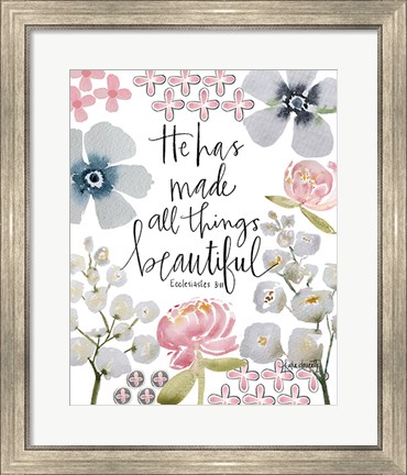 Framed He Made All Things Beautiful Print