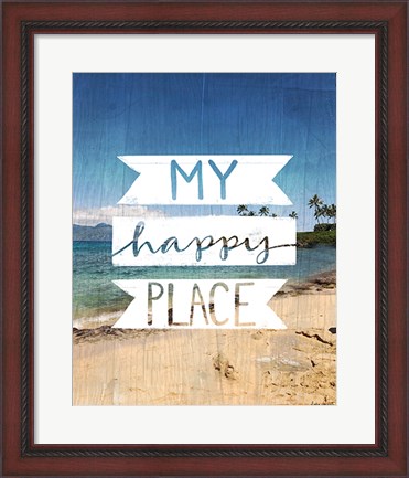 Framed My Happy Place Print