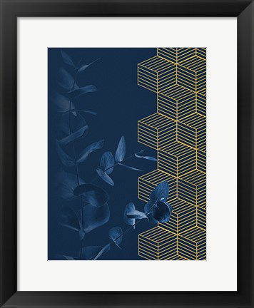 Framed Blue II Print