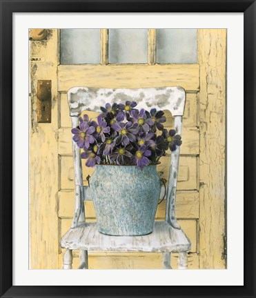 Framed Cottage Bouquet II Print