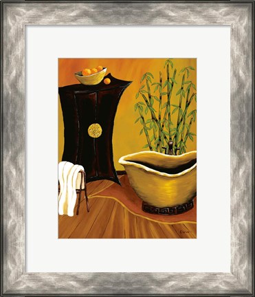 Framed Asian Bath Print