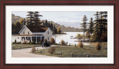 Framed Out on the Lake Print