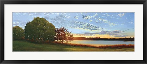 Framed Lakeside Sunrise Print