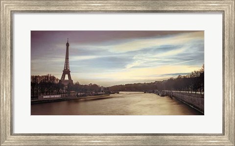 Framed Paris Sunset Print