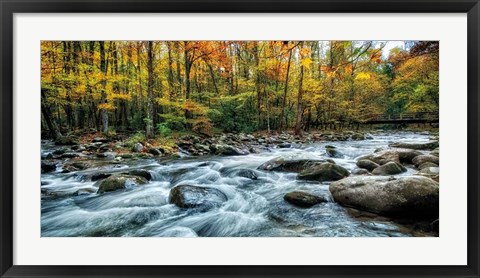 Framed Painted Autumn Print